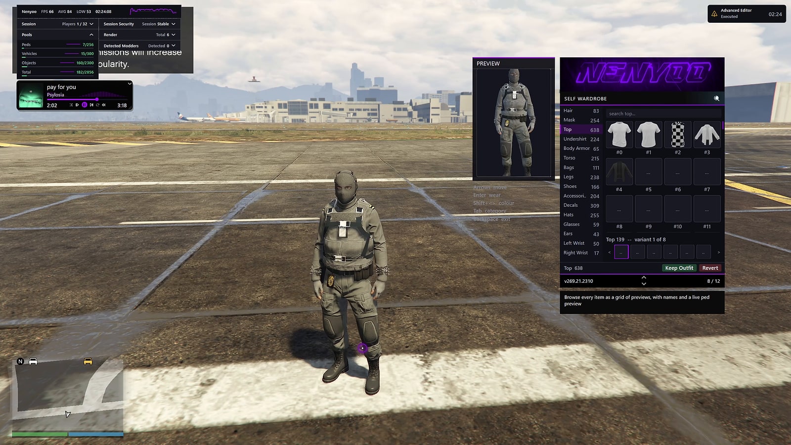 Outfit editor